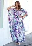 Jessica London Plus Size Boho Maxi Tunic Dress
