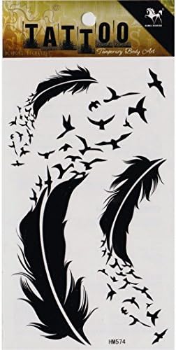 Magic Pieces Waterproof Non-toxic Temporary Tattoo Stickers Pack of 5 pcs with Anchor and Helm Nautics Marine Theme (C)