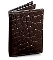 Signature Gold Genuine Alligator Card Case