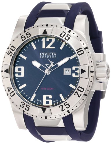 Invicta Men's 6253 Reserve Blue Dial Blue Polyurethane Watch