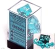 Chessex Translucent Teal 7 piece dice set