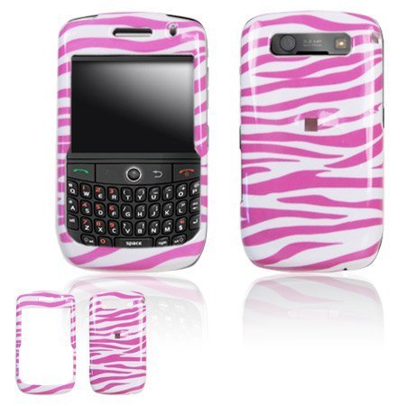 Blackberry Curve 8900 Javelin Cell Phone Pink White Zebra Design Protective Case Faceplate Cover [Beyond Cell Packaging]