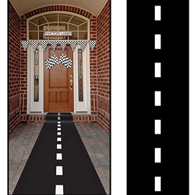 Mememall Fashion Racetrack Floor Runner Race Car Theme NASCAR Party Decoration Toy US New 10'X 2'
