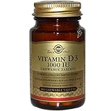 UPC 033984549562 product image for Vitamin D 3 1000 IU Solgar 100 Chewable | upcitemdb.com