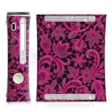 Design Skins for Microsoft Xbox 360 - Dark Pink Embroidery Design Folie