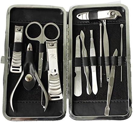 zjskin CONVENIENT 12 In 1 Pedicure Nipper Cutter Nail Clipper Stainless Manicure Set Kit