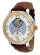 Adee Kaye #AK7212-M7 Men's Open Heart Partial Skeleton Display Automatic Retrograde Watch