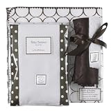SwaddleDesigns Boxed Gift Set - Brown Mod Circles