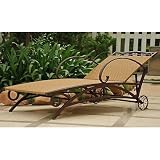 International Caravan Valencia Wicker Multi Position Chaise Lounge