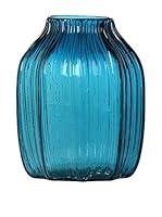 SCANDI CHIC Jarrón Jarrón De vidrio Azul