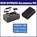 Sony DCR-DVD650 Camcorder Accessory Kit includes: SDNPFH50 Battery, SDM-109 Charger, T31764 Memory Card