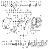 ダイワ(Daiwa) シーボーグ 400FBe パーツ:ウオームシャフトギヤーリテイナー(部品No.047) 10F:016