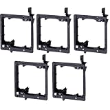 Arlington LV2-5 Low Voltage Mounting Bracket, 2-Gang, 5-Pack