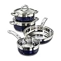 K�rcher 112624 Aurora Batterie de cuisine 7 pi�ces en inox Induction Bleu (Import Allemagne)