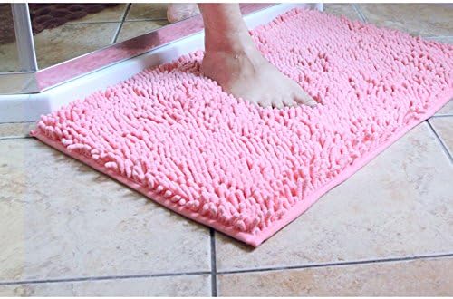 Soft Cozy Fluffy and Plushy Floor Mat/rug (23-By-35 Inch, Pink)