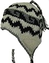 Wool Chullo Fleece Lined Ski Cap Snowboard Toque with Ear Flaps Knit Beanie Sherpa