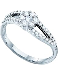 0.54CTW DIAMOND FLOWER RING