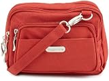 Baggallini Triple Zip Bagg,Tomato,One Size