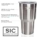 Ice White Powder Coated 30 Oz. SIC (Seriously Ice Cold) Stainless Steel Tumbler Double Wall Vacuum Insulated Cup No Sweat Travel Mug Coffee Cup & Thermos Multiple Colors & Sizes