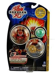 Bakugan B2 Bigger Brawlers Bakupearl + Bakuclear Series Starter Pack Pyrus Monarus Subterra Rattleoid Ventus Harpus Hidden