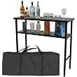Deluxe Metal Portable Bar Table w/ Carrying Case (fls)