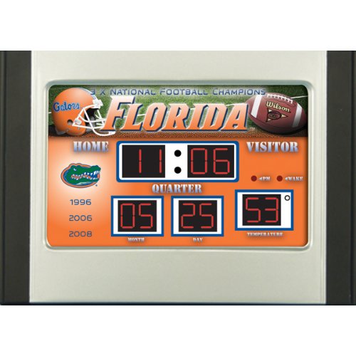 Florida Gators Scoreboard Desk Clock