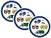Traffic Jam Trucks Birthday Party Paper Dessert Plates, 24 Count