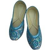 Indian Punjabi Jutti Or Shoes Designer Look For women ,US 10.5 / AUS 9 / UK 8 / Europe 43 (Free Shipping, No Minimum Purchase)