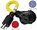 Conntek RV Generator Adapter with 30 Amp 4 Prong Locking Male Plug To RV 50 Amp Female Connector