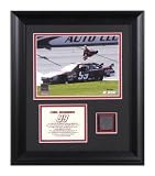 Carl Edwards - 2008 Auto Club 500 Winner - Framed 6x8 Photograph with Race-Winning Tire Piece