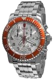 Victorinox Swiss Army Men's 251088 Maverick II Chronograph Tachymeter White Chronograph Dial Watch