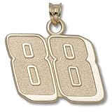 Dale Earnhardt, Jr. 5/8" Large "88" Pendant - Gold Plated Jewelry