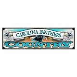 NFL Carolina Panthers 9-by-30 Wood Sign