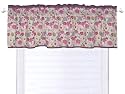 Floral Pink Purple Blooming Garden Valance