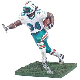 McFarlane NFL Series 4 Ricky Williams in Miami Dolphins White Jersey Rooke Figure