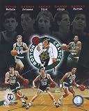 Boston Celtics Big Five Legends Kevin McHale, Dennis Johnson, Larry Bird, Danny Ainge and Robert Parish 8X10 Photo
