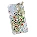 SKYCABLE 3D Colorful Flash Handmade Peacock Bling Crystal Case Cover for iPhone 4 4s 4g