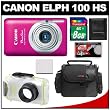 Canon PowerShot 100 HS Digital Elph Camera (Pink) with WP-DC310L Underwater Housing + 8GB Card + Battery + Case + Accessory Kit Canon PowerShot 100 HS Digital Elph Camera (Pink) with WP-DC310L Underwater Housing + 8GB Card + Battery + Case + Accessory Kit