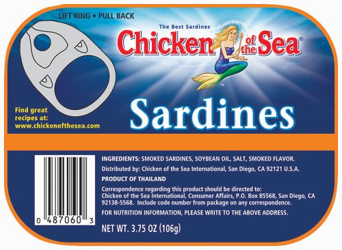 SARDINES IN MUSTARD SAUCE, 24 pack of 3.75 oz cans by Canned Seafood