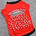 PanDaDa Pet Puppy Small Dogs Clothes Cotton Coats T-Shirt Apparel Red XX-Small
