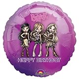 Bratz Happy Birthday Mylar Balloons Purple Sparkle 18