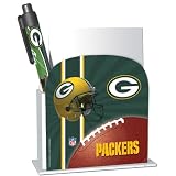 Green Bay Packers Stationery Desk Caddy with Matching Ballpoint Grip Pen - NFL (12019-QUJ)