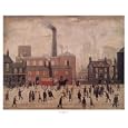 Coming Home from the Mill Scenic Art Poster Print by Laurence Stephen Lowry, 30x25
