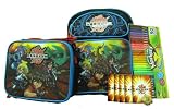 Bakugan Battle Brawlers 14 Backpack with Lunch Bag Backpack Bundle Gift Set