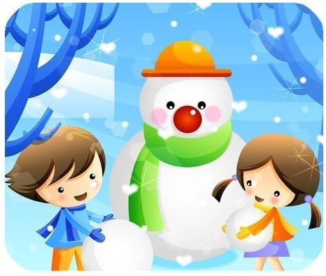 Custom Snowman Mouse Pad Gaming Rectangle Mousepad CM-461