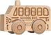 Toys : Natural Maple School Bus Scoot