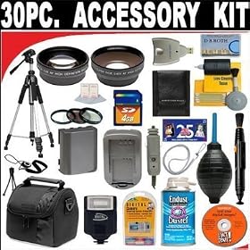 30 PC ULTIMATE SUPER SAVINGS DELUXE DB ROTH ACCESSORY KIT, INCLUDES FLASH, LENSES, FILTERS,... by 