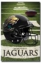 Jacksonville Jaguars (Helmet on Field) Sports Poster Print - 24" X 36"