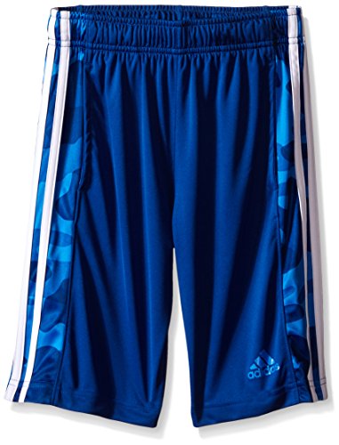 adidas Boys' Big Boys' Essentials Camo Short, Eqt Blue/Shock Blue, Medium