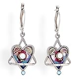 Star & Heart Judaic Earrings from the Artazia Collection #458 JE HEA